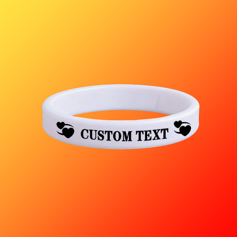 100pcs Custom Silicone Wristbands, Gift for Her
